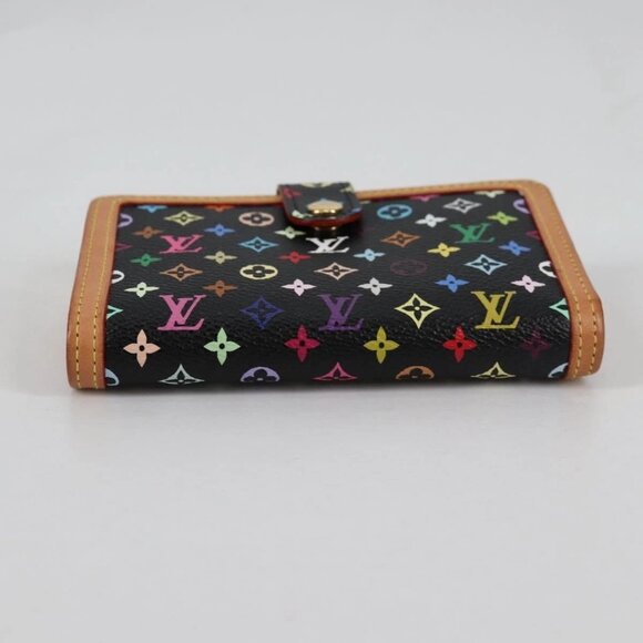 LOUIS VUITTON Multicolor Portefeuille Viennois Wallet Black - Picture 6 of 16